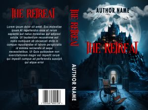 The Retreat: Ready Made Premade Book Cover: Reminiscent of Shutter Island these graphics portray an castle fortress hospital. Horror, drama, mystery genres.