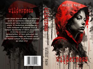 Wilderness: Premade Book Cover: A lone woman survival or mystery story presents itself in these illustrated graphics - help to upload. BookSelf UK