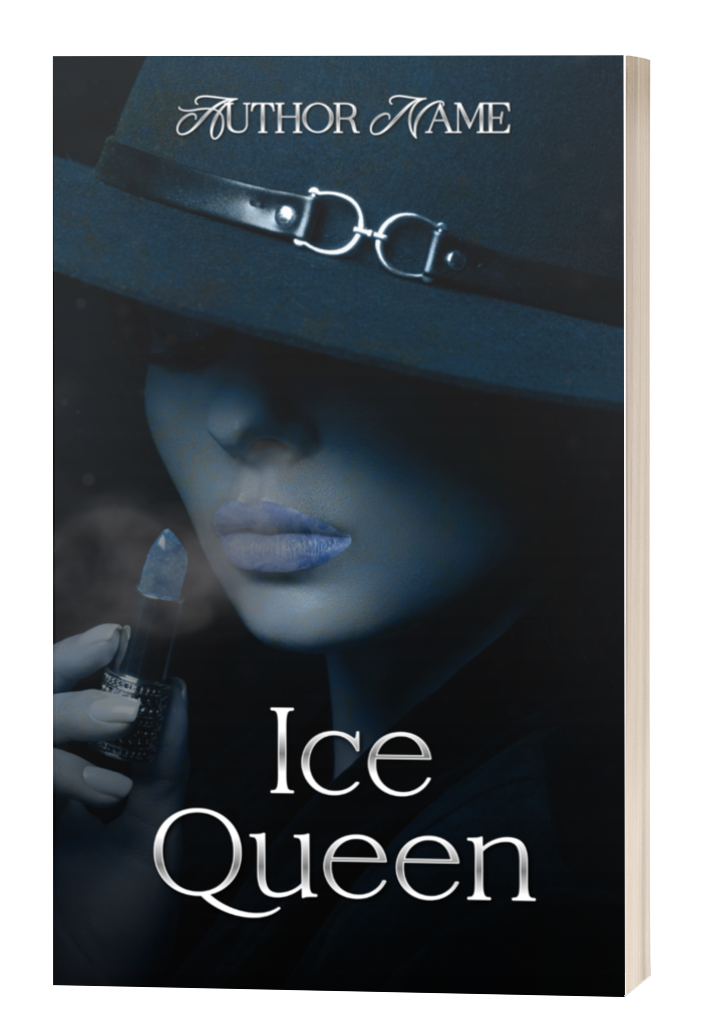 Ice Queen: Premade Book Cover: Portrait of a sultry, sexy woman. Ideal for romance, mystery and crime fiction genres. BookSelf UK