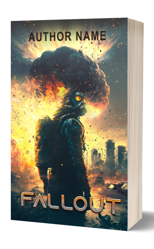 Fallout: Ready Made Book Cover: A post-apocalypse, post-nuclear bomb fallout, survival story beckons readers into a surreal future. Help to upload. BookSelf