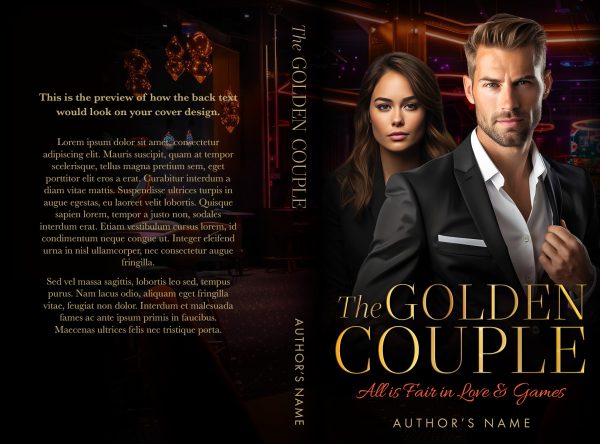 The Golden Couple: Premade eBook & Paperback Book Cover - Image 2